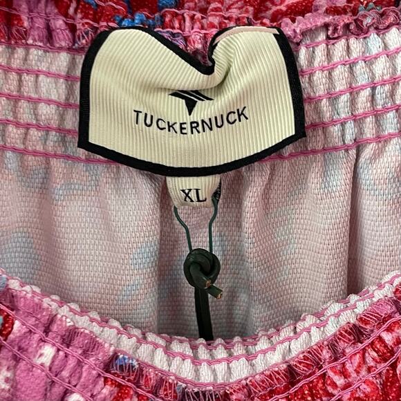 Tuckernuck Pink and Red Floral Off-Shoulder Blouse - Picture 6 of 10